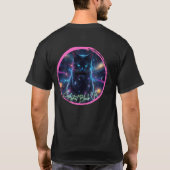 宇宙を黒猫 Tシャツ (裏面)