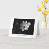 宇宙を-私達の哀悼の言葉を用いる…つけます カード (黄色い花)