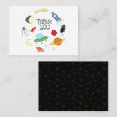 宇宙アウターサンキュー ノートカード (正面/裏面)