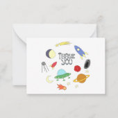 宇宙アウターサンキュー ノートカード (正面)