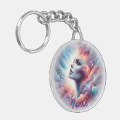 宇宙アウラの髪をした人 キーホルダー (正面左)