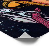 宇宙アクション#2ヴィンテージSci Fi漫画ブックカバー ポスター (角)