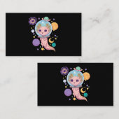 宇宙アクソロトルかわいいパステルゴシックアニメエステティックN 名刺 (正面/裏面)