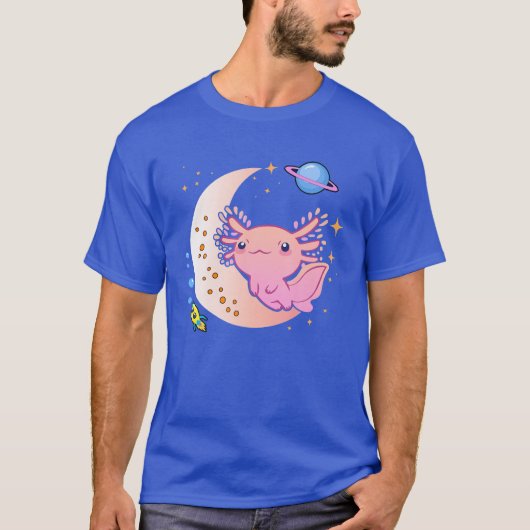 宇宙アクソロトルかわいいパステルゴシック |日本アニメ Tシャツ (正面)