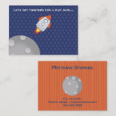 宇宙アドベンチャーこの宇宙船のデザインは出ている コーリングカード (正面/裏面)