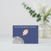 宇宙アドベンチャーこの宇宙船のデザインは出ている コーリングカード (スタンド正面)