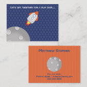 宇宙アドベンチャーこの宇宙船のデザインは出ている コーリングカード (正面/裏面)