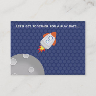 宇宙アドベンチャーこの宇宙船のデザインは出ている コーリングカード