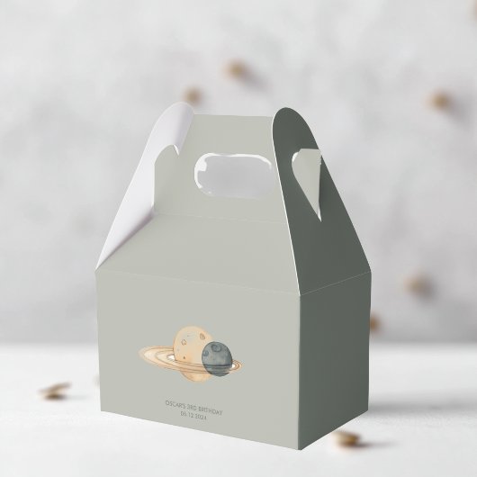 "宇宙アドベンチャーウォーターカラーファースト誕生日 フェイバーボックス