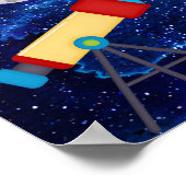 宇宙アドベンチャーキッズポスター ポスター (角)