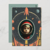 宇宙アドベンチャーハガキ ポストカード (正面/裏面)