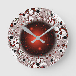 宇宙アドベンチャーファンタジーフラクタルアート ラウンド壁時計