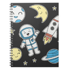 宇宙アドベンチャー カートゥーン - ノートブックデザイン ノートブック