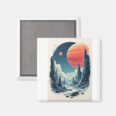 宇宙アドベンチャー：宇宙のための宇宙アート マグネット (正面/裏面)