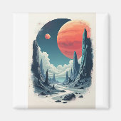 宇宙アドベンチャー:宇宙のための宇宙アート マグネット (正面)