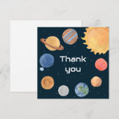 宇宙アドベンチャー：惑星 サンキューカード (正面/裏面)