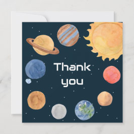 宇宙アドベンチャー:惑星 サンキューカード
