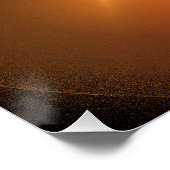 宇宙アプリコットフラクタル抽象芸術アートポスター ポスター (コーナー)