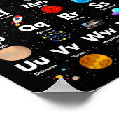 宇宙アルファベット天文学先生kid ポスター (角)