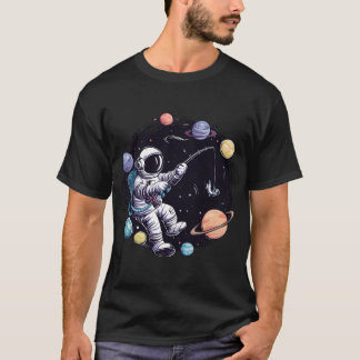 宇宙アングラー：宇宙の奥底を探索する Tシャツ