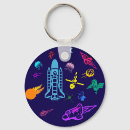 宇宙アート キーホルダー