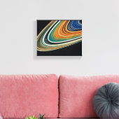 宇宙アート#38サターンリングや輪 キャンバスプリント (インサイチュ (リビング))