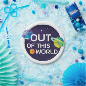 宇宙イラストレーションこの世界の宇宙空間 ペーパープレート (パーティー)