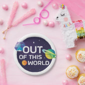 宇宙イラストレーションこの世界の宇宙空間 ペーパープレート (パーティー)