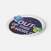 宇宙イラストレーションこの世界の宇宙空間 ペーパープレート (アングル)