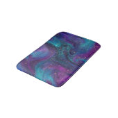宇宙インク |ターコイズブルーパープル銀河系星雲 バスマット (アングル)
