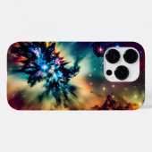 宇宙インジゴの爆発的な魅惑宇宙風景 Case-Mate iPhoneケース (裏面 (横))