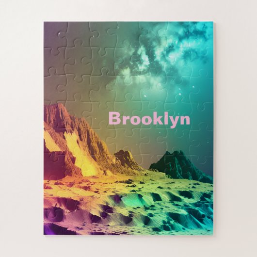 宇宙インジゴ惑星 ジグソーパズル (縦)