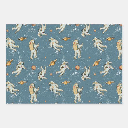 宇宙インスパイアラッピング紙 ラッピングペーパーシート (正面)