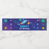 宇宙ウォーターボトルラベル銀河系 ペットボトルラベル (シングルラベル)