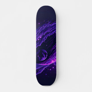 宇宙ウォールアートユニークスケーターギフト スケートボード