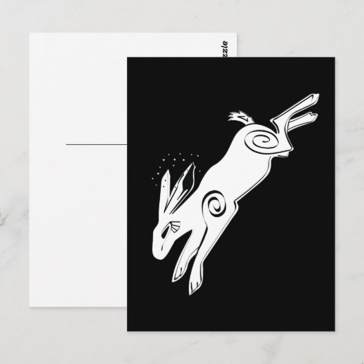 宇宙ウサギ ポストカード (正面/裏面)