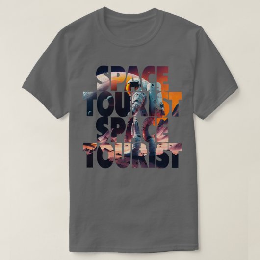 宇宙ウーリスト宇宙宇宙宇宙飛行士ロン Tシャツ (デザイン正面)
