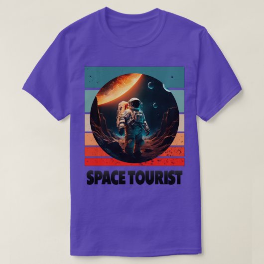 宇宙ウーリスト宇宙宇宙宇宙飛行士ロン Tシャツ (デザイン正面)
