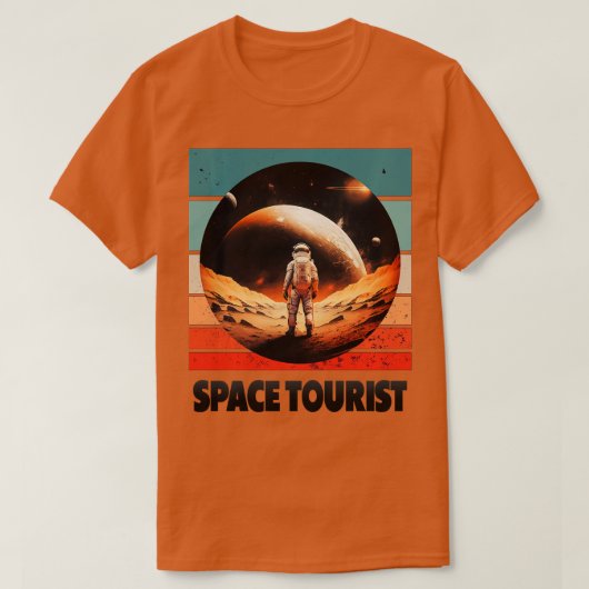宇宙ウーリスト宇宙宇宙宇宙飛行士ロン Tシャツ (デザイン正面)