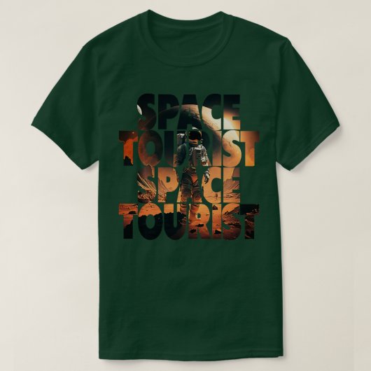 宇宙ウーリスト宇宙宇宙宇宙飛行士ロン Tシャツ (デザイン正面)