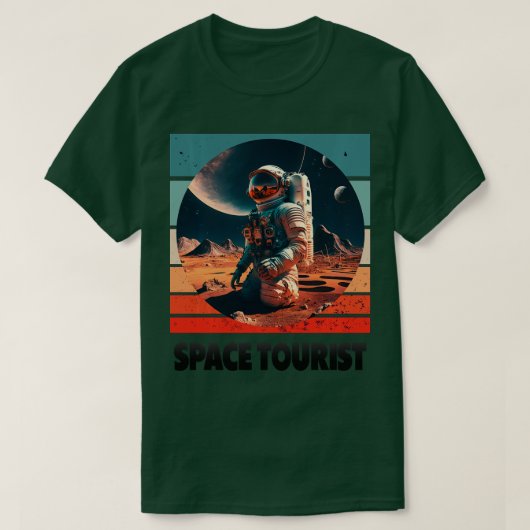 宇宙ウーリスト宇宙宇宙宇宙飛行士ロン Tシャツ (デザイン正面)