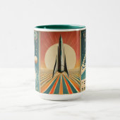 宇宙エイジアート宇宙時間カレンダー マグカップ (中央)