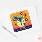 宇宙エイジウェルカムトゥーザアトミック・マルティニクラブ スクエアシール (封筒)