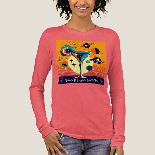 宇宙エイジウェルカムトゥーザアトミック・マルティニクラブ トライブレンドＴシャツ (正面)