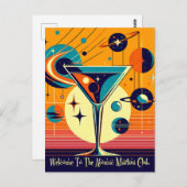 宇宙エイジウェルカムトゥーザアトミック・マルティニクラブ ポストカード (正面/裏面)