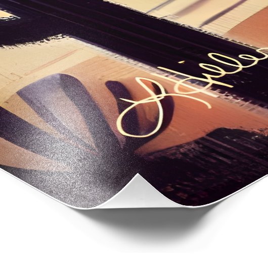 宇宙エイジエイリアン砂漠の侵略ファンタジーアート フォトプリント (角)