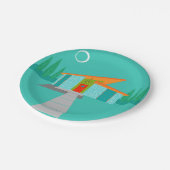 宇宙エイジカートゥーンハウス紙プレート ペーパープレート (アングル)