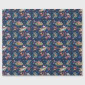 宇宙エイジサンタクリスマス ラッピングペーパー (フラット)