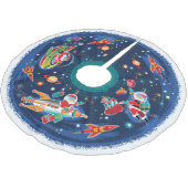 宇宙エイジサンタ ブラッシュドポリエステルツリースカート (アングル)