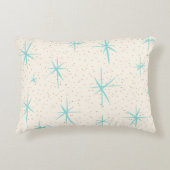 宇宙エイジターコイズスターバストアクセント枕 アクセントクッション (正面)